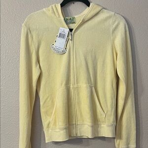 Juicy Couture Light Yellow Terry Hoodie